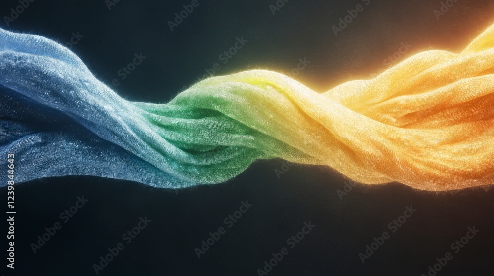 Poster abstract colorful fabric swirl gradient texture background
