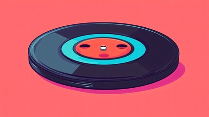 Cartoon Character Depicting an Optical Disc Acting as a Mechanic, Representing Data Storage and Repair Concepts