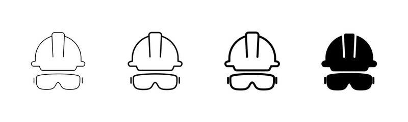 Helmet icon vector isolated on white background. Motorcycle helmets. Racing helmet. construction helmet icon. Safety helmet