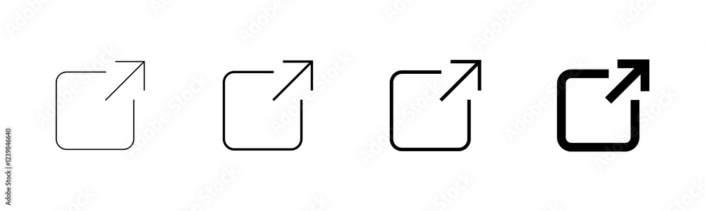 Poster link icon vector isolated on white background. link vector icon. external link symbol vector icon. h