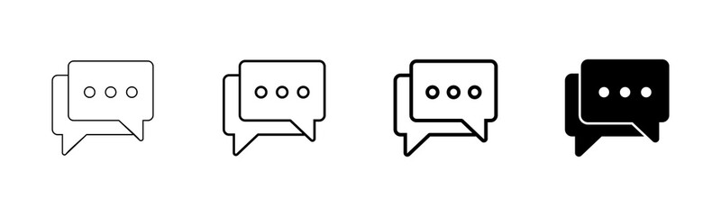 Chat icon vector isolated on white background. Chat vector icon. Speech bubble. message. contact us