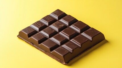 Dark Chocolate Isolated White Background