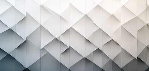 Fototapeta premium Stylish Abstract white geometric triangle modern minimalist seamless design 