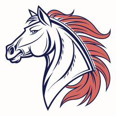horse head vector
