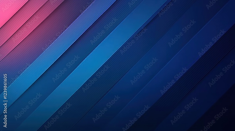 Poster abstract blue background with diagonal lines and copy space