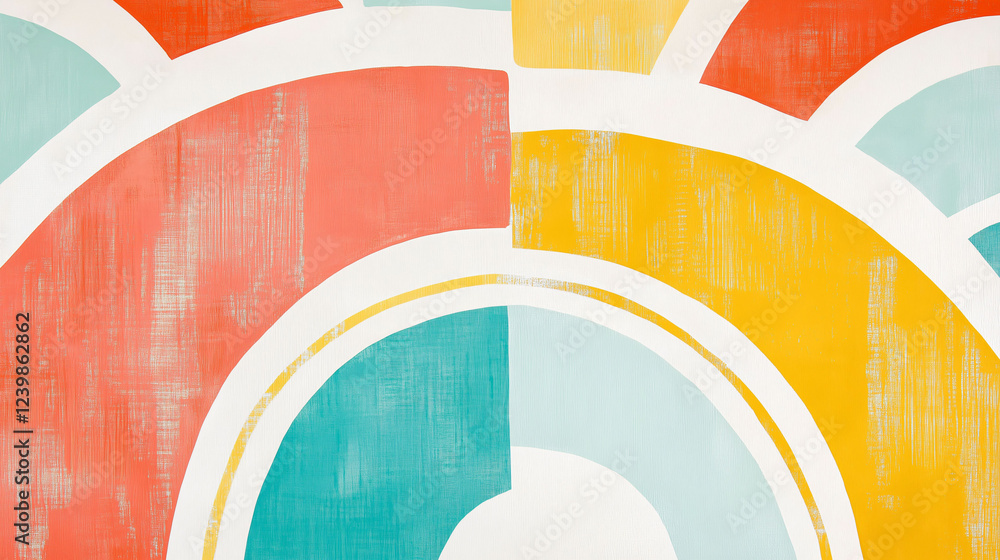 Poster vibrant wallpaper pattern showcasing bold colors and dynamic shapes in a modern design. generative a