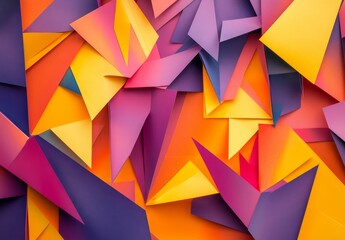 Abstract colorful geometric shapes background.