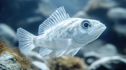 a close-up of a fish