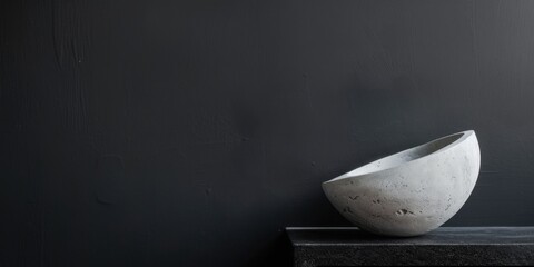 A serene and simple scene against a pure black background, Minimalist floral patterns in the foreground, Minimalist modern style