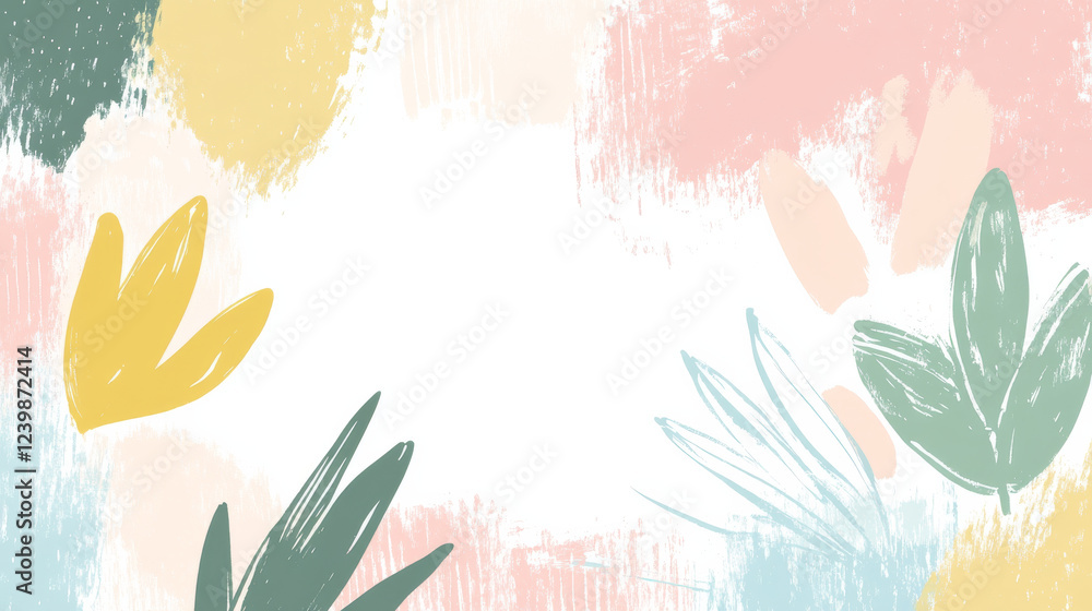 Poster colorful abstract background with brushstroke patterns