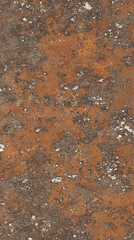 Rusty metal texture with scattered white spots