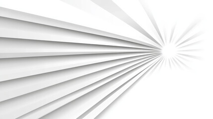 Obraz premium Abstract white background with radiating lines
