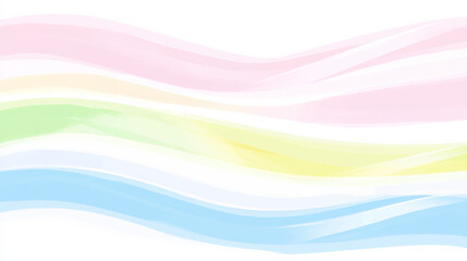 Pastel waves in soft colors create calming background
