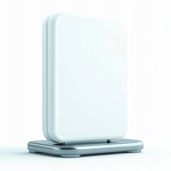 Blank White Advertising Signboard Mockup  Retail  Trade Show  Promotion