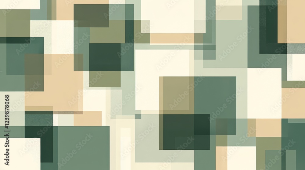 Poster abstract geometric design featuring overlapping rectangles