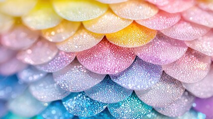 Fototapeta premium Pastel rainbow scales texture background