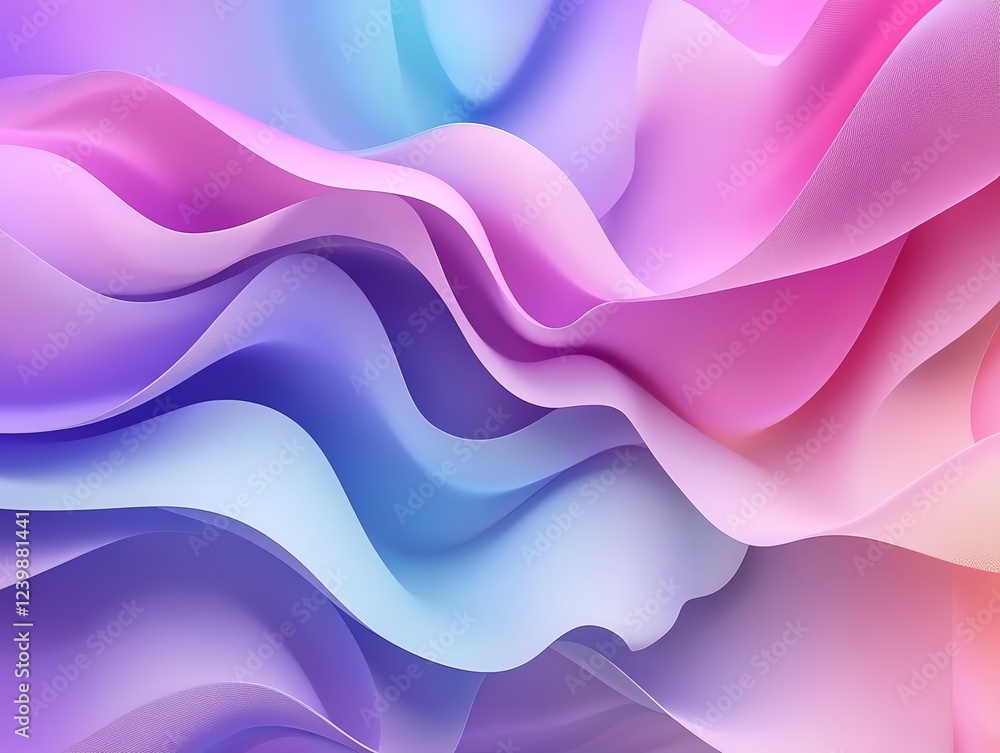 Poster colors blend seamlessly in a wave of vibrant hues creating a dynamic visual experience in a digital 