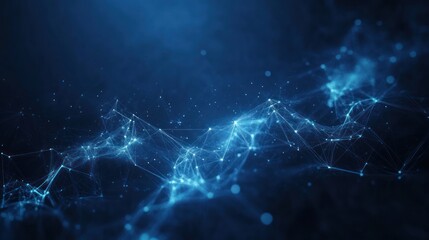 Futuristic Abstract Artwork Interconnected Network Digital Art Cosmic Geometry