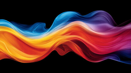 A dynamic abstract flow of vibrant colors and rich textures, symbolizing energy, motion, and transformation. Modern blurred design with blank caption space, evoking creativity and limitless potential.