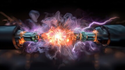 Electric Spark  Energy Burst  Power Surge  Abstract Background