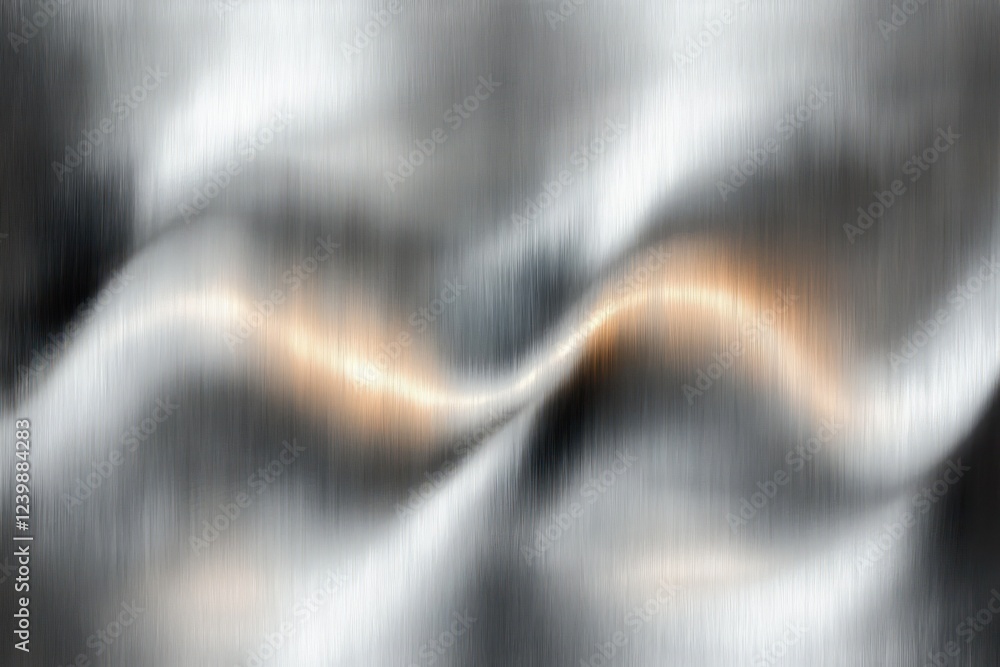 Poster polished metallic abstract background with smooth textures and soft lighting