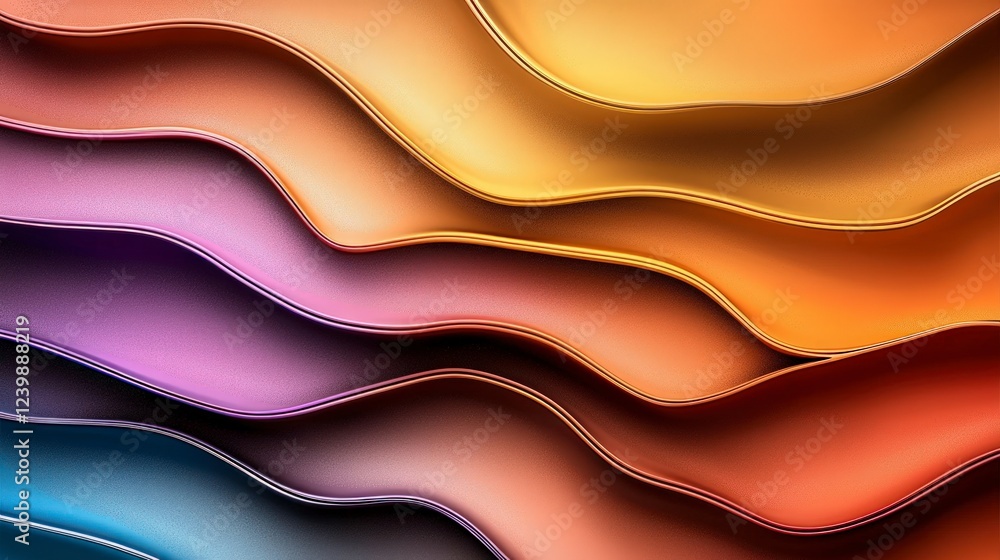 Poster abstract colorful waves gradient background texture