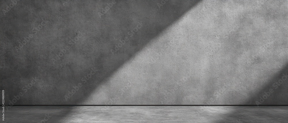 Poster textured concrete surface with shadows and depth monochrome background