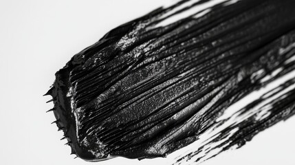 Mascara brush bristles close-up