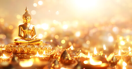 Fototapeta premium Buddha statue in Laos country