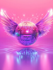 輝くミラーボール