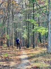 Obraz premium Moutain bike water break