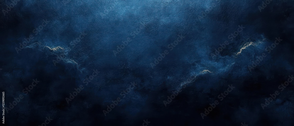 Poster dark blue abstract grunge texture background with soft gradients and mysterious atmosphere