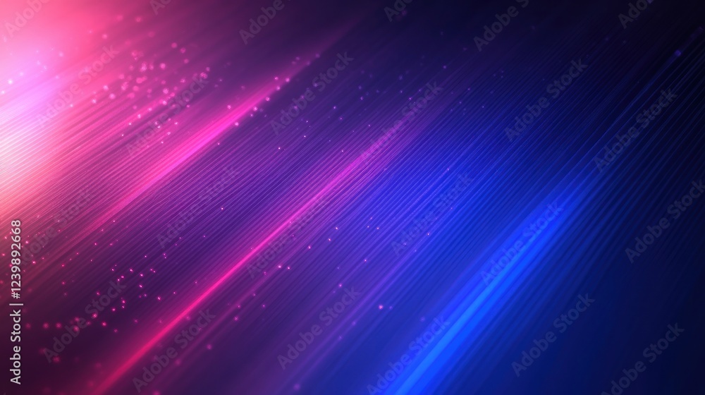 Poster futuristic abstract blue purple gradient background with diagonal lines and soft ambient lighting