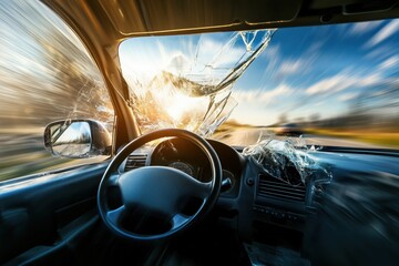 automobile accident caused by cell phone use while driving a car