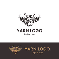 Buffalo yarn logo design