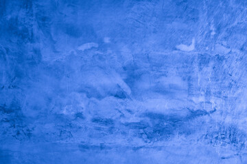 Wall interior background, studio and backdrops show products. with soft light shadow from window color blue and white. background for text insertion and presentation of product	