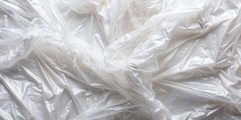 Obraz premium White Plastic Wrap Texture Aerial Background