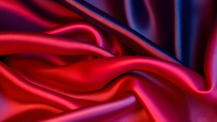 Obraz premium luxurious flowing silk fabric with smooth, elegant waves that cascade like a gentle waterfall, with soft, diffused lighting that highlights the fabric's subtle sheen