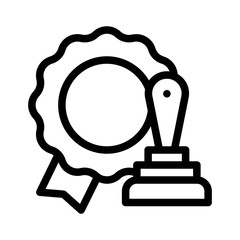 notary line icon