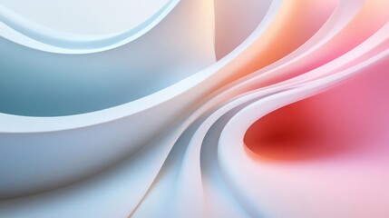 Obraz premium An abstract artistic background with a mix of pastel colors and smooth curves.
