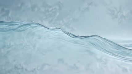 Obraz premium Serene Aquatic Undulation A Study in Fluid Dynamics and Subtle Textural Variations