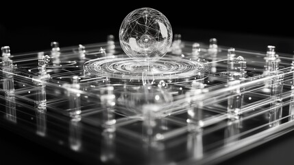 Transparent Geometric Space and Network Sphere