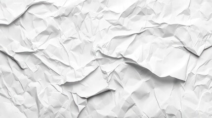 Fototapeta premium Background of white crumpled paper