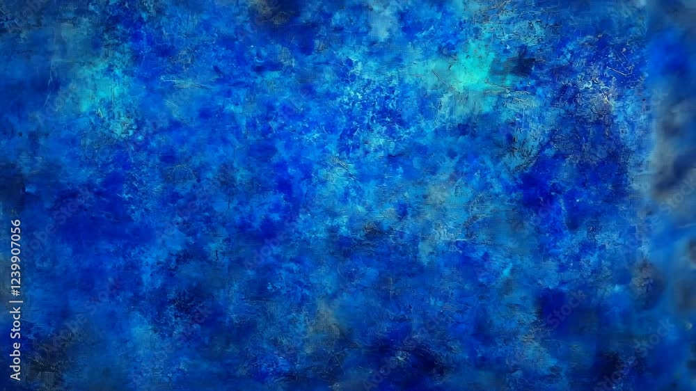 Poster vibrant abstract blue texture showcasing intricate patterns and depth in a contemporary design