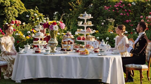 Aristocratic Garden Tea Party