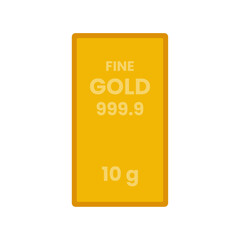 A valuable 10g fine gold bar with 999.9 purity, an excellent option for long-term investment and wealth security.
