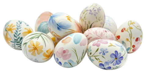 PNG Easter eggs easter hand-painted easter eggs.