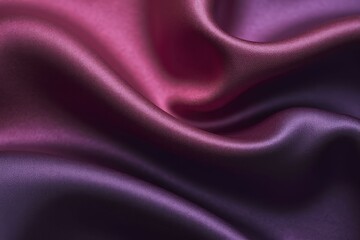 Obraz premium Smooth Satin Fabric with Rich Purple and Burgundy Hues Creating A Luxurious and Elegant Texture
