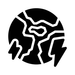 earth glyph icon