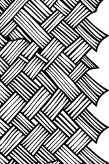 Woven texture corner border